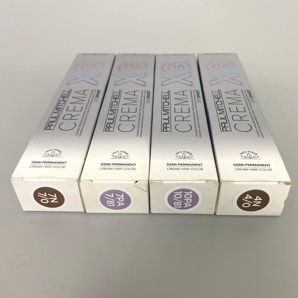 Paul Mitchell Crema XG Demi Permanent Cream Hair  Color 90ml 7N 7PA 10PA 4N lot
